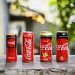 Cans of Coca Cola